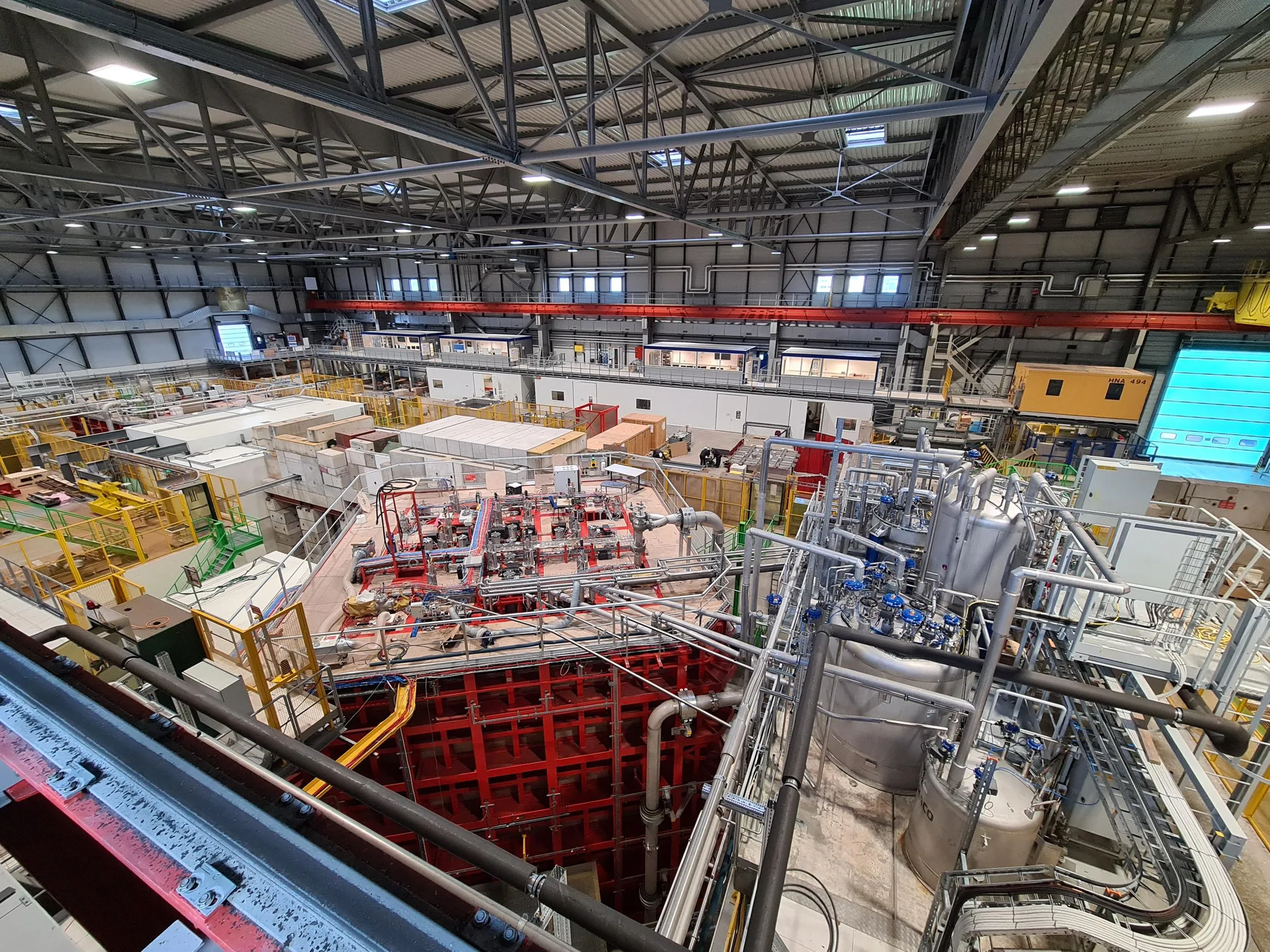 Installation of CROME at the North Experimental Hall 1 (EHN1) is on-going